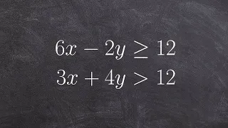 Learn how to graph and shade a system of linear inequalities in two different ways