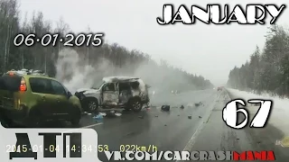 Подборка Аварий и ДТП от 06.01.2015 Январь 2015 (#67) / Car crash compilation January 2015