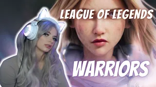 Reacting to Warriors | Season 2020 Cinematic - League of Legends | Gamer girl react