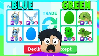 RICHEST One Color Trading Challenge in Adopt Me!