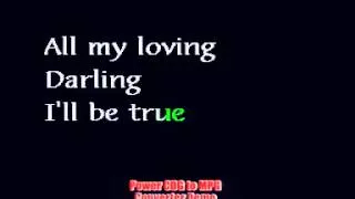 The Beatles video All my loving (lyrics)