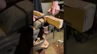 Shaping an axe handle #woodworking #carving #axe #viral