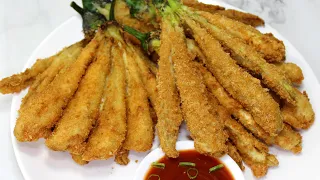 EVERYONE CAN MAKE THIS SIMPLE RECIPE!!! CRISPIEST TASTIEST Fried Eggplant