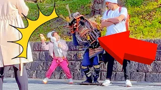 #39 SAMURAI Mannequin Prank in Kyoto Japan | Best street Prank great Reactions Kiyomizu Temple