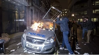 Million Mask March Riot 2015 UK