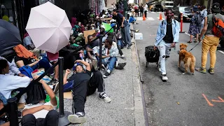 New York City at breaking point as migrants continue to cross the Mexico-US border