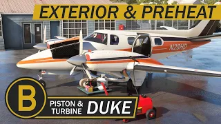 Black Square Dukes MSFS - Exterior and Preheating - Just Flight