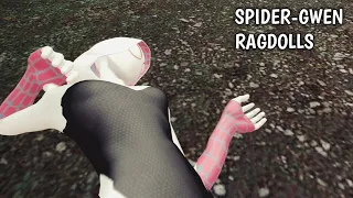 SPIDER-GWEN(Gwen Stacy) RAGDOLLS DEATHS COMPILATION | FEMALE RAGDOLLS COMPILATION
