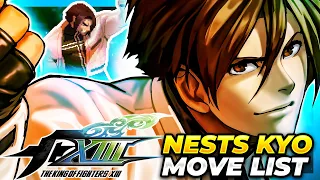 NESTS STYLE KYO / EX KYO MOVE LIST - The King of Fighters XIII (KOFXIII)