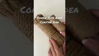 DIY Easy Jute Rope Coaster Idea ❤️ #shorts #diy