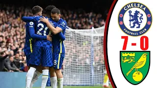 Chelsea 7 - 0 Norwich City highlights and goals in Animation |  Chelsea vs Norwich City 23/10/2021