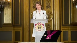 “Country Can Count On Me” Belgium’s Future Queen Assures Belgian People Cronw Princess Elizabeth