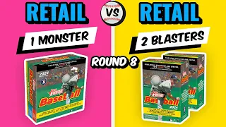 GOLD FOIL INSERT & COLOR VARIATION 🔥 2024 TOPPS HERITAGE 1 MONSTER BOX VS 2 BLASTER BOXES ROUND 8