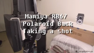 Mamiya RB 67 Polaroid Back (Taking a shot)