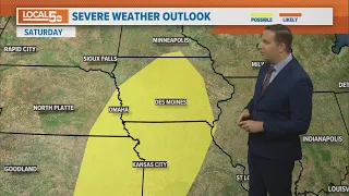 Iowa weather update: Isolated showers are possible today, but widespread storms return this weekend