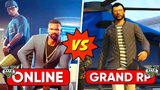 GTA 5 Online Vs GTA 5 Grand RP 😱 Which One Is Better? | 7 Biggest Differences You Don’t Know 🔥