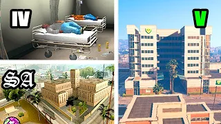 Hospital in GTA Games (Evolution)