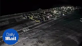 Crew of USS George H.W. Bush hold vigil in honor of President