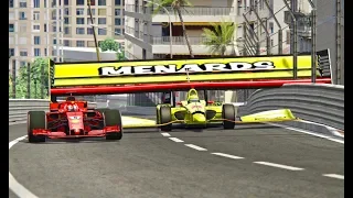 Ferrari F1 2018 vs Monster IndyCar - Monaco