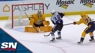 Lightning's Brandon Hagel Uses Electric Speed To Score Shorthanded Goal Vs. Predators