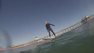 Raw POV Small but Glassy Huntington Beach Surf Sesh