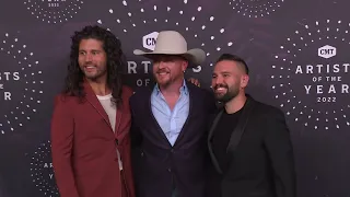 Cody Johnson and Dan and Shay CMT Artists of the Year 2022 Red Carpet