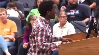 Jamal Johnson goes OFF !! on ft worth city council after shooting!!!