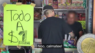 Le PONGO un LETRERO de TODO A $1 PESO al SEÑOR DE LA TIENDA! (BROMA)