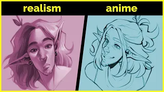 🔴 Drawing a FACE in Different Styles!