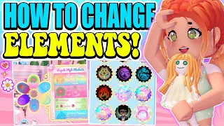 HOW TO CHANGE YOUR ELEMENT IN CAMPUS 3 AND GET MORE ELEMENTS! 🏰 Royale High New School Update