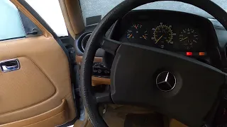 1984 W123 Mercedes-Benz 300D Turbo Cold Start 15°F