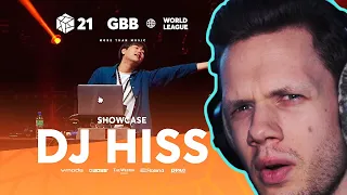 MUSIC PRODUCER reacts to DJ Hiss 🇰🇷 | GRAND BEATBOX BATTLE 2021: WORLD LEAGUE | Showcase