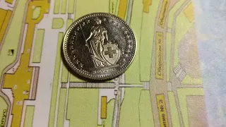 Обзор на монету 1 франк Швейцария, 2001 г.