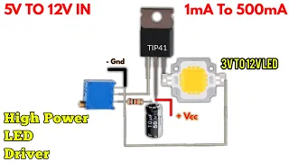 High Power Led driver | Cob Led driver | 1V To 12V Constant Current