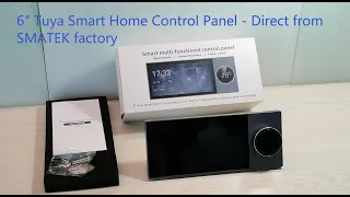 SMATEK 6 inch Tuya Smart Home Control Panel Touch Screen Zigbee Gateway Russian English Language S8E