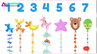 Count 7 object | kindergarten learning videos | maths activities for kids | Farman Academy Kids