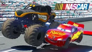 CARS 3 NASCAR HOT WHEELS MONSTER JAM DEMOLITION DERBY