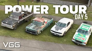Crossing a Mountain Pass in 60s Ford and Chevy Trucks - Final Day Of Power Tour!