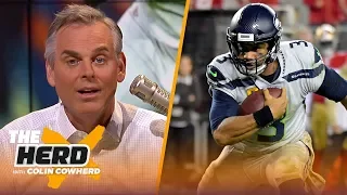 Colin is in awe of Russell Wilson's performance, isn't worried about Garoppolo | NFL | THE HERD