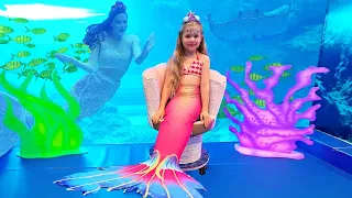 Diana and Roma visited Mermaids of Arabia in Dubai. Magical Mermaid & Pirate transformation!