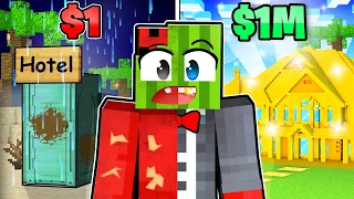 $1 VS $1,000,000 VACATION In Minecraft!