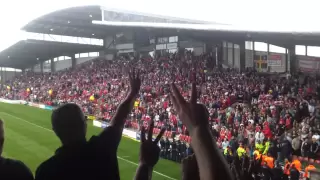 Chester FC Fans at Wrexham