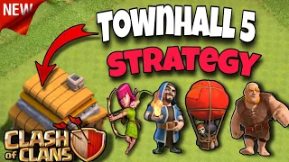 Townhall 5 attack strategy 2020 || Clash of clans Th5 war attack strategy (With updated meta) ||