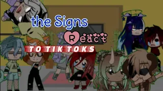 Zodiac signs react to zodiac tik toks||*total chaos*