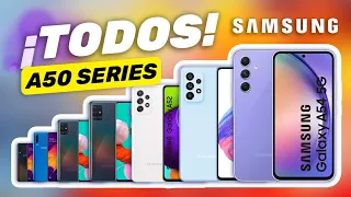 Evolución SAMSUNG GALAXY LINEA (A50) A51, GALAXY A52, GALAXY A53, GALAXY A54