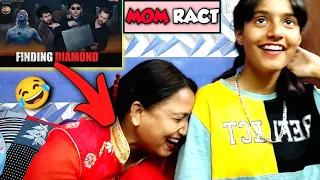 MOM REACT ON | R2H | FINDING DIAMOND | EXTREMELY FUNNY | BINDASS GIRL