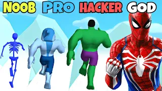 NOOB vs PRO vs HACKER vs GOD in SuperHero Pick 3D (New Update)