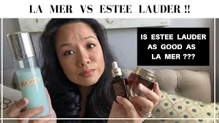 LA MER vs ESTEE LAUDER !! | Eye Creams Serums and Toners | Which brand is better??