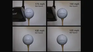 Slow motion video of golf club hitting a golf ball - Lesson 3, Unit 8.1 Contact Forces