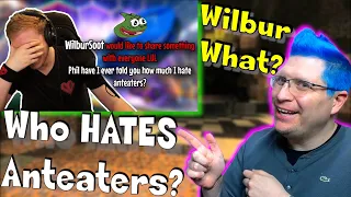 Wilbur Soot explains his hatred for Anteaters REACTION! Ph1lza TRIES to play Rocket League...